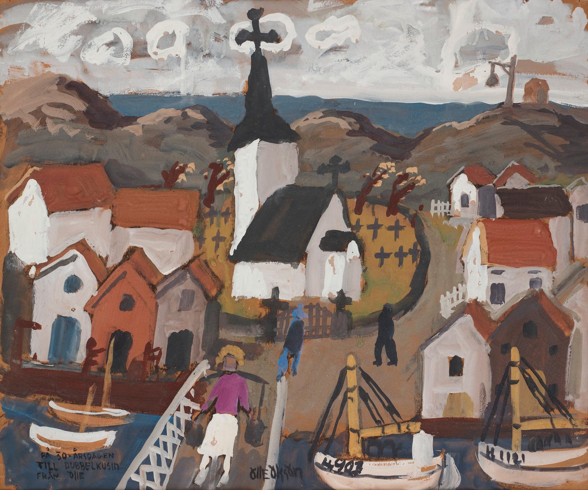 Olle Olsson-Hagalund - Motif from Gullholmen