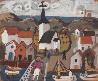 Olle Olsson-Hagalund - Motif from Gullholmen