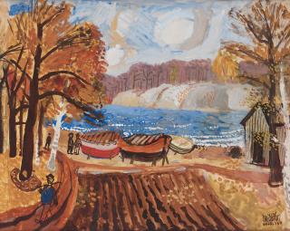 Olle Olsson-Hagalund - ”Motiv från Bellevue” (Scene from Bellevue [Park], Stockholm)