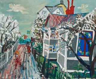 Olle Olsson-Hagalund - Music making pair, Hagalund.