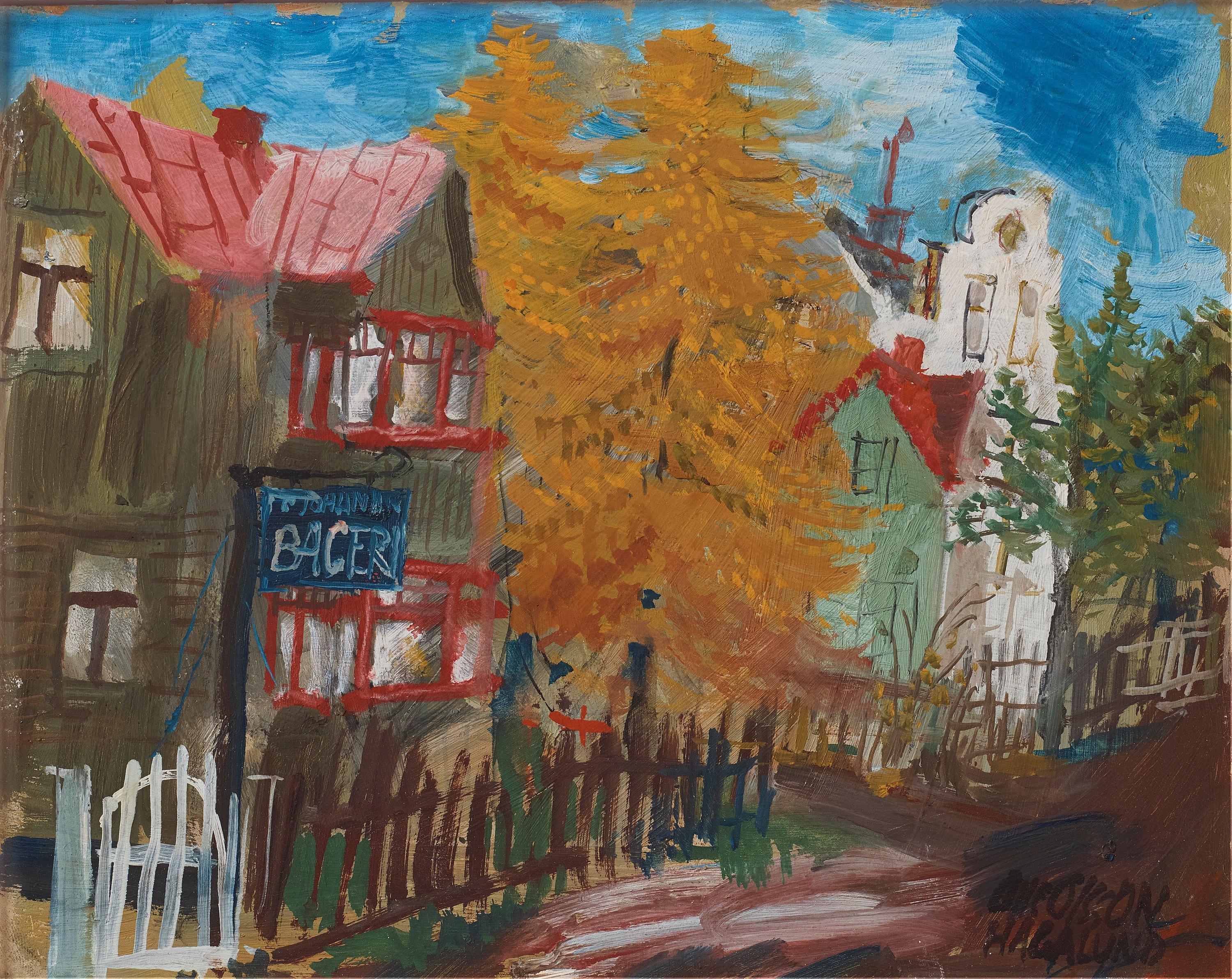 Olle Olsson-Hagalund - Street in Hagalund