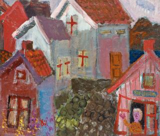 Olle Olsson-Hagalund - The lady in the window