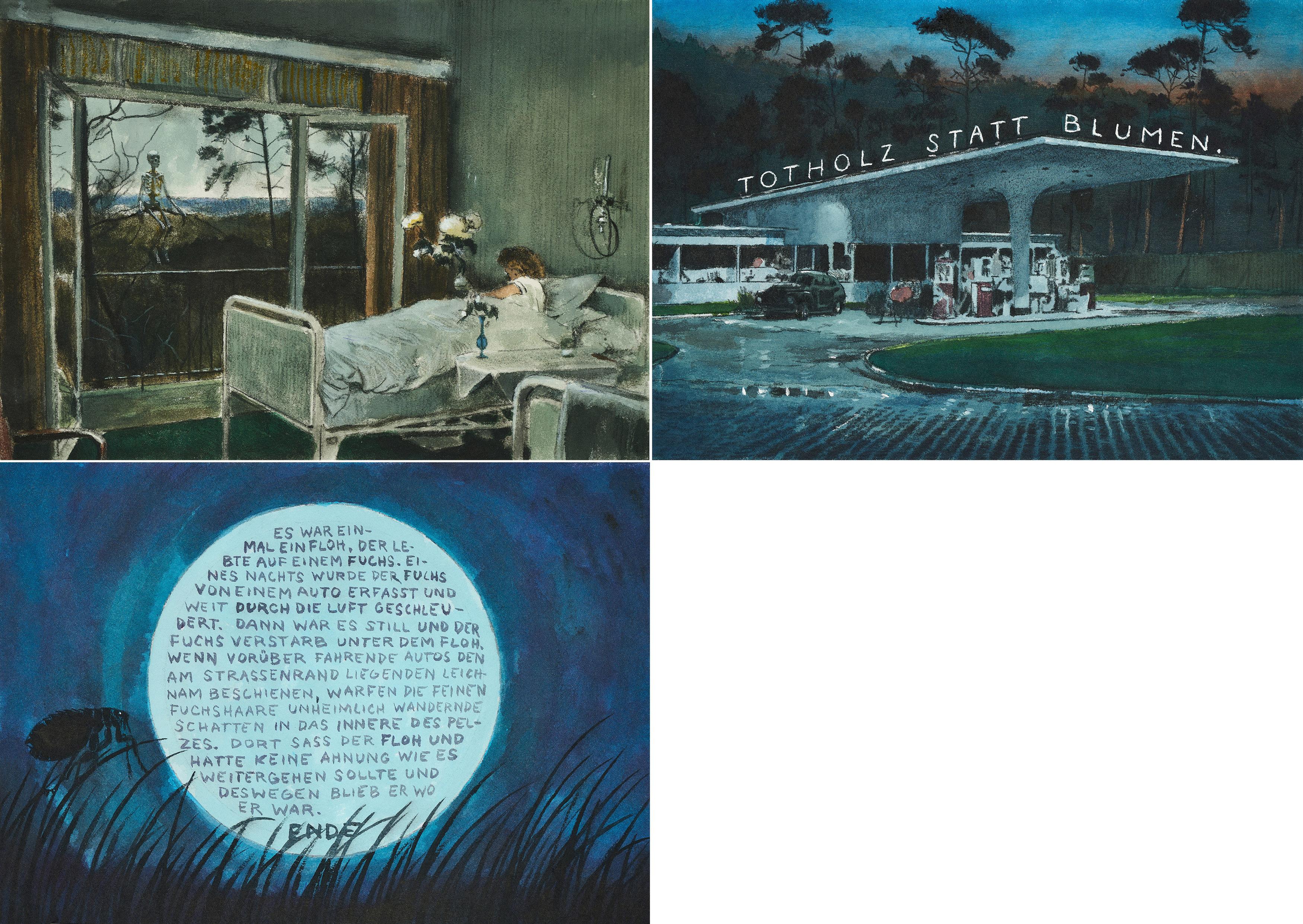 Olrik Kohlhoff - Konvolut von 3 Papierarbeiten (Aus: Spiel nicht mit Schlafenden).