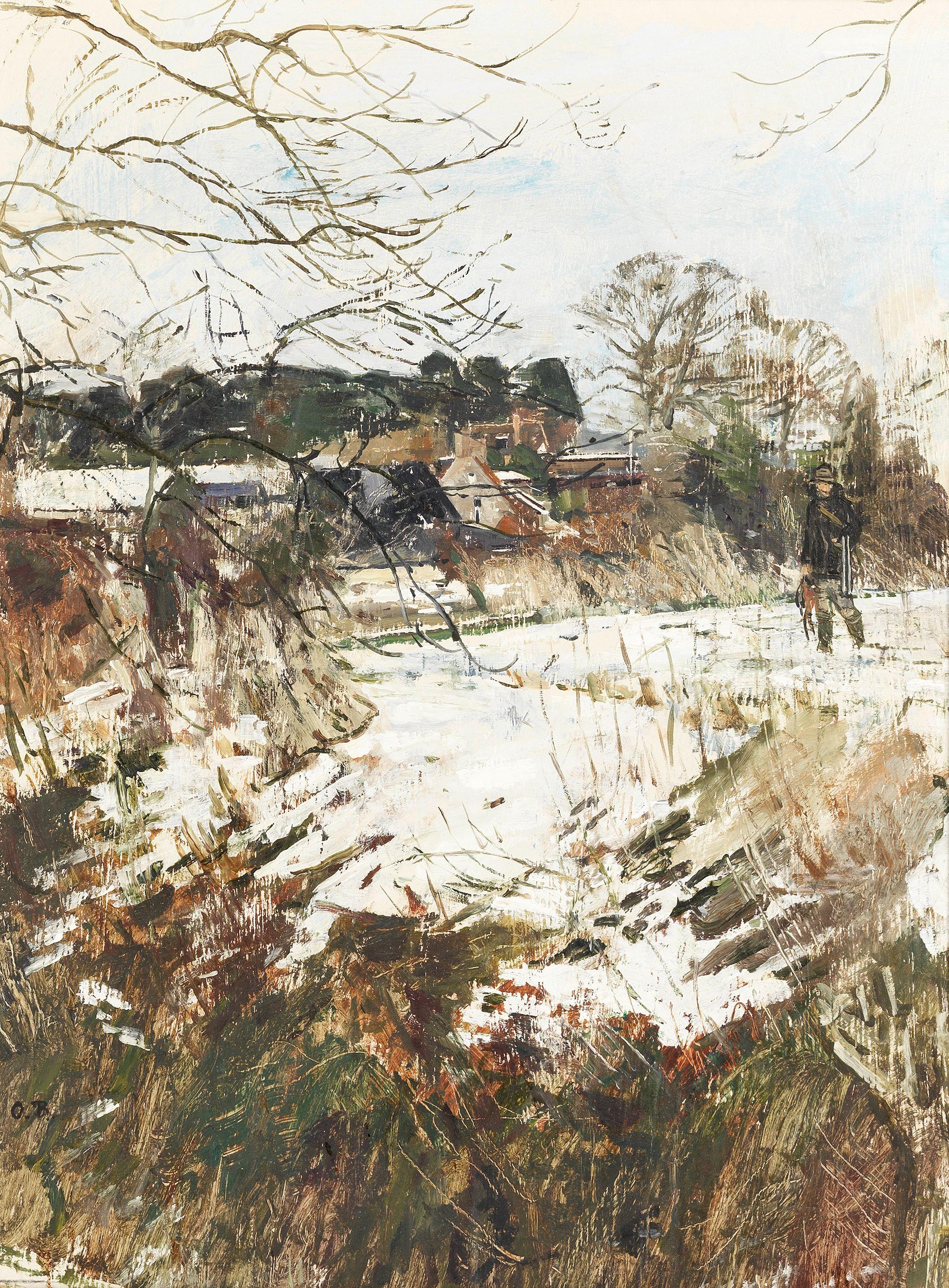 Olwyn Bowey R.A. - Shooting in the Snow