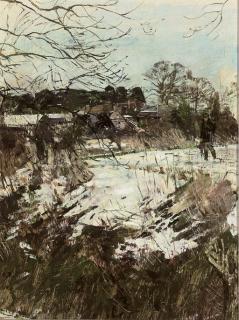 Olwyn Bowey, R.A. - Shooting in the snow
