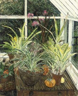 Olwyn Bowey, R.A. - The greenhouse