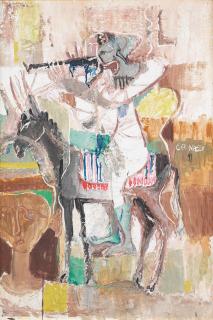 Omar El-Nagdi - Untitled (Man on Horse)