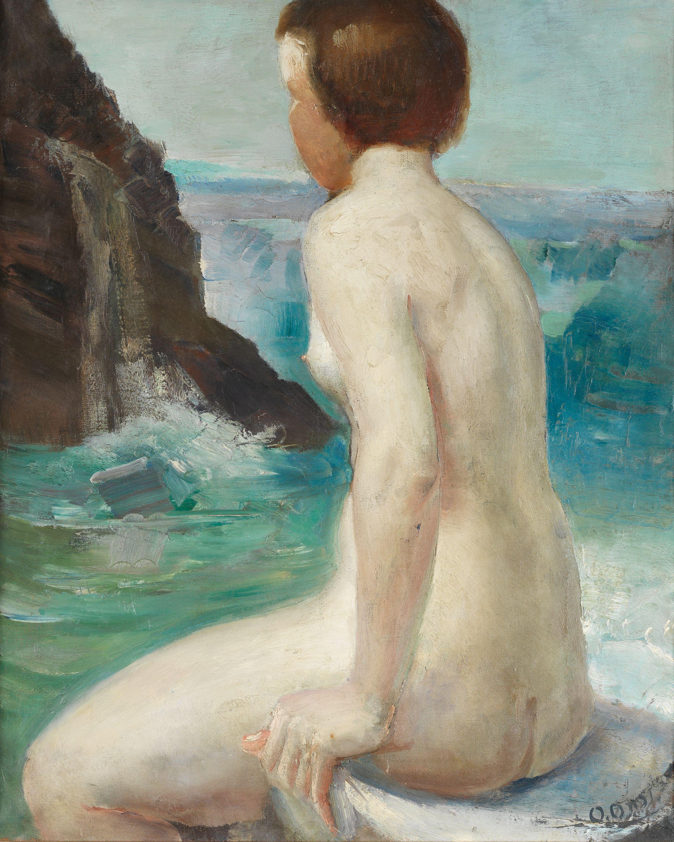 Omar Onsi - Nude By A Seascape