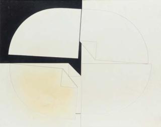 Omar Rayo - Oval Destrido; And Alphabet In Red, Black And White