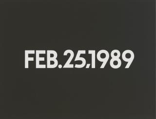 On Kawara - Feb. 25, 1989