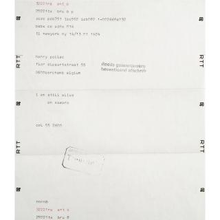 On Kawara - I Am Still Alive
