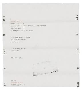 On Kawara - I am still alive
