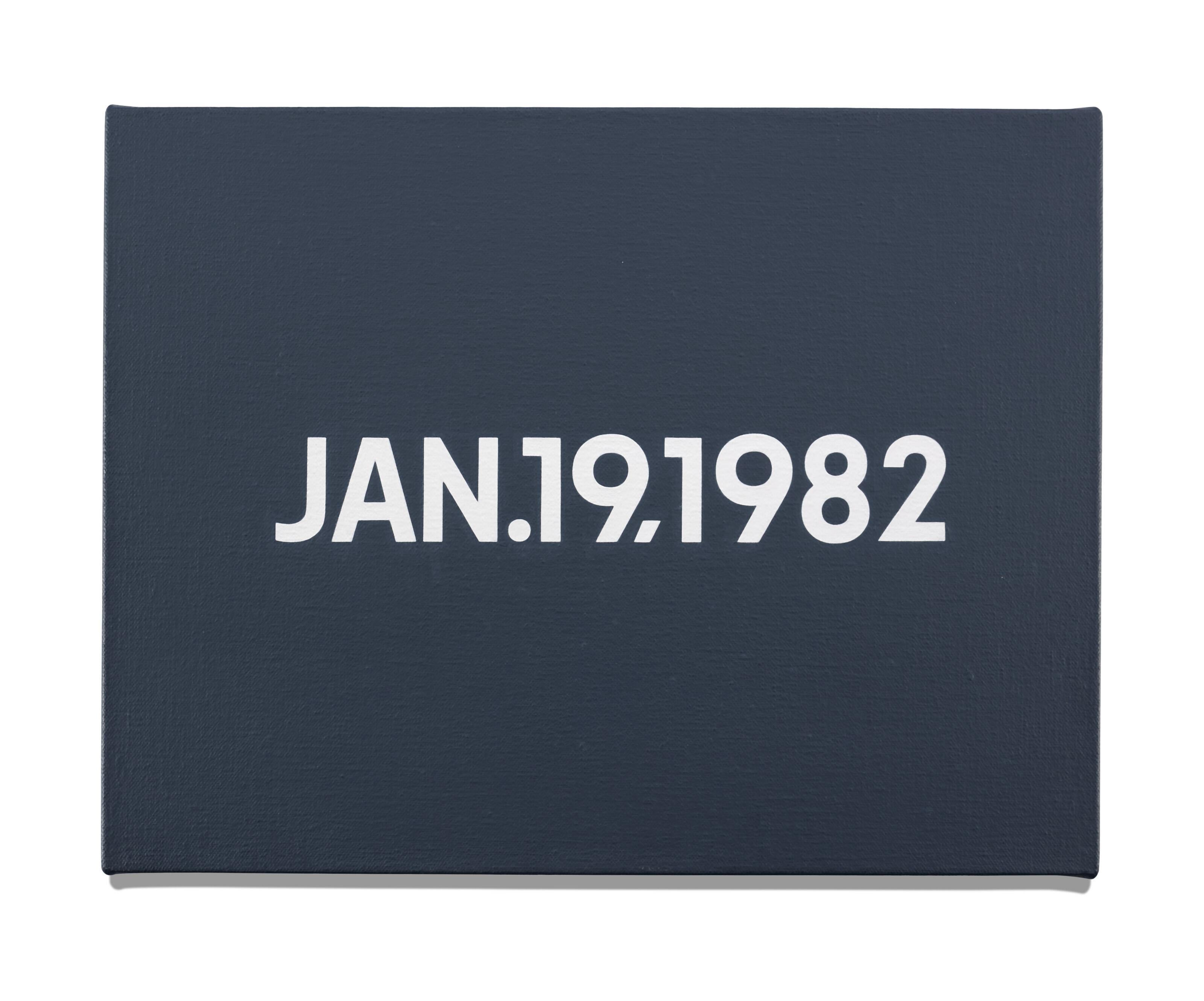 On Kawara - JAN. 19, 1982, from Today, 1966-2013