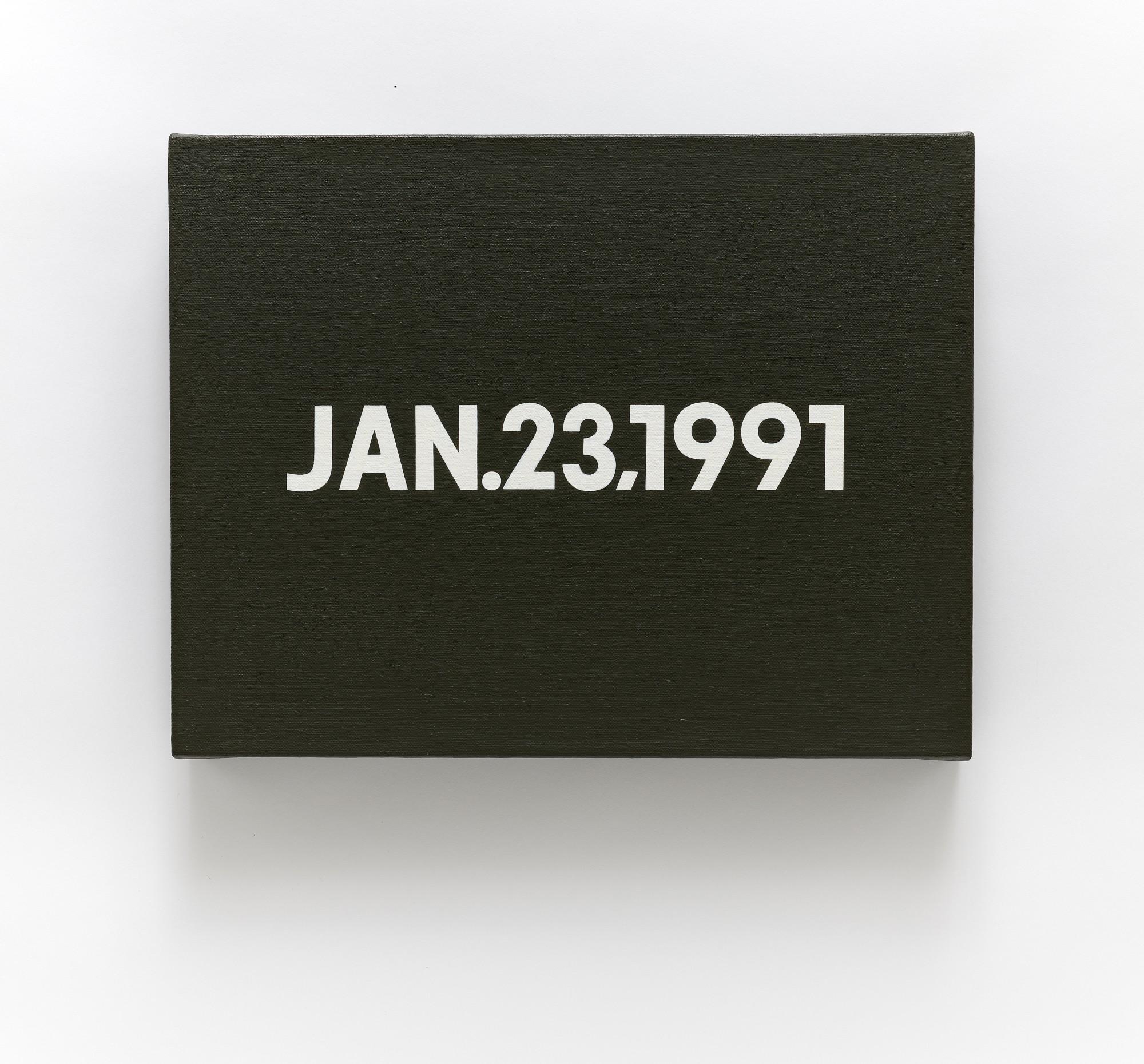 On Kawara - Jan.23,1991, from \