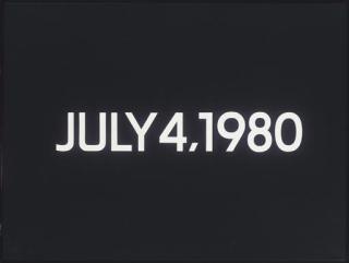 On Kawara - July 4, 1980