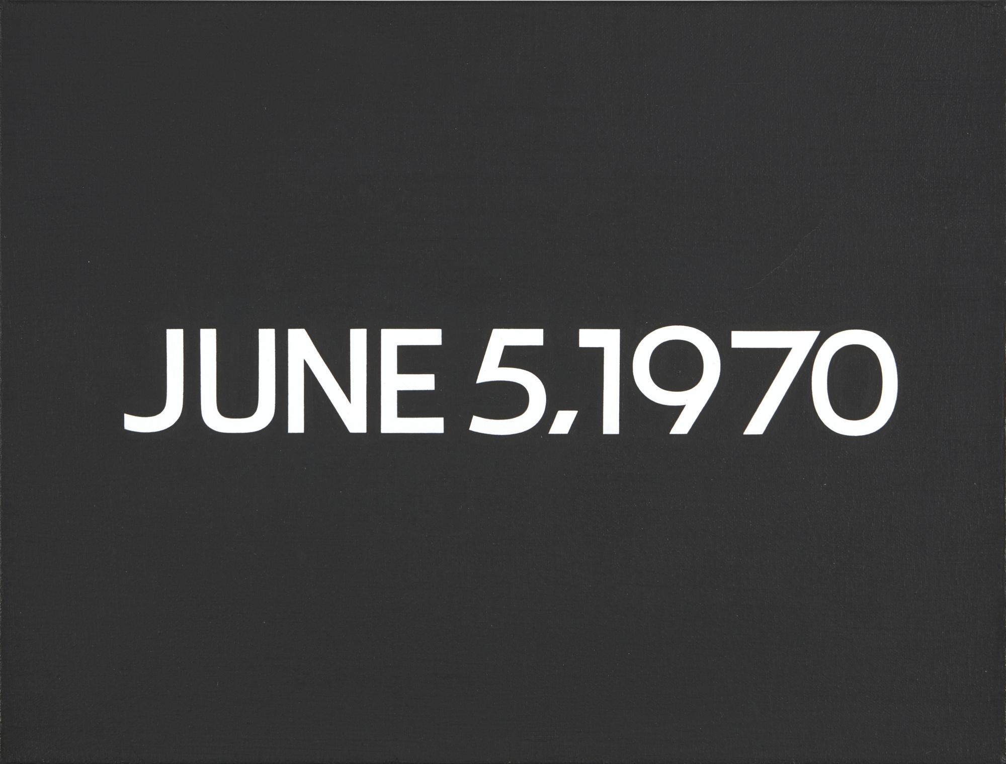 On Kawara - June 5, 1970 (Today Series No. 102)