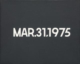 On Kawara - Mar. 31, 1975