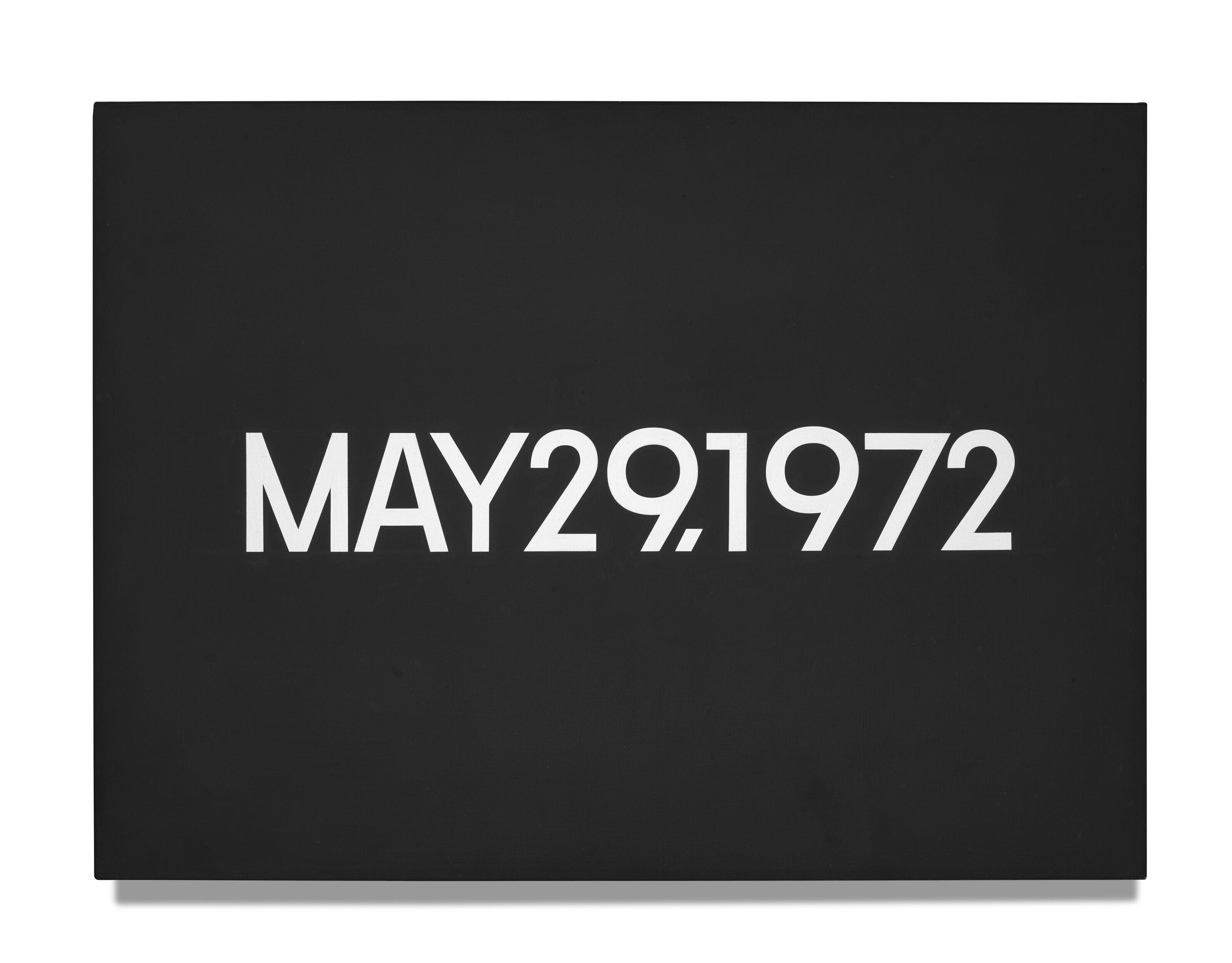 On Kawara - MAY 29, 1972, from Today, 1966–2013