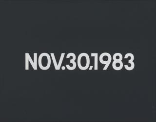 On Kawara - Nov.30,1983