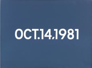On Kawara - Oct. 14, 1981