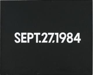 On Kawara - Sept. 27,1984