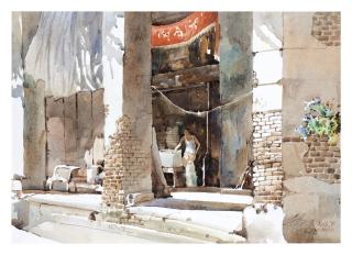 Ong Kim Seng - Man On Porch