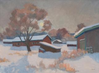 Onni Oja - Winter Landscape.