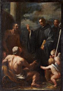 Onorio Marinari - Saint Mauro healing the cripples