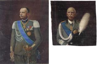 Orazio Amato - Portrait of Umberto II, King of Italy (1904-1983); and another formal portrait