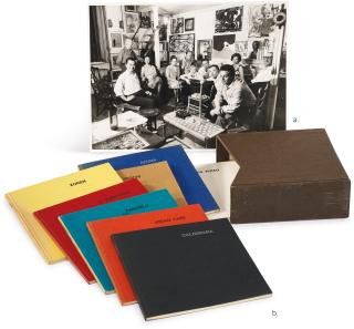 Orazio Bacci - A. Group Photo Of The Bacci Family, Hsiao Chin, Ho Kan And Friends B. The 4Th Punto Movement Catalogues (Set Of Eight)