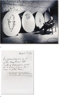 Orazio Bacci - A. Photo Of Lucio Fontana B. Photo Of A Letter From Lucio Fonata