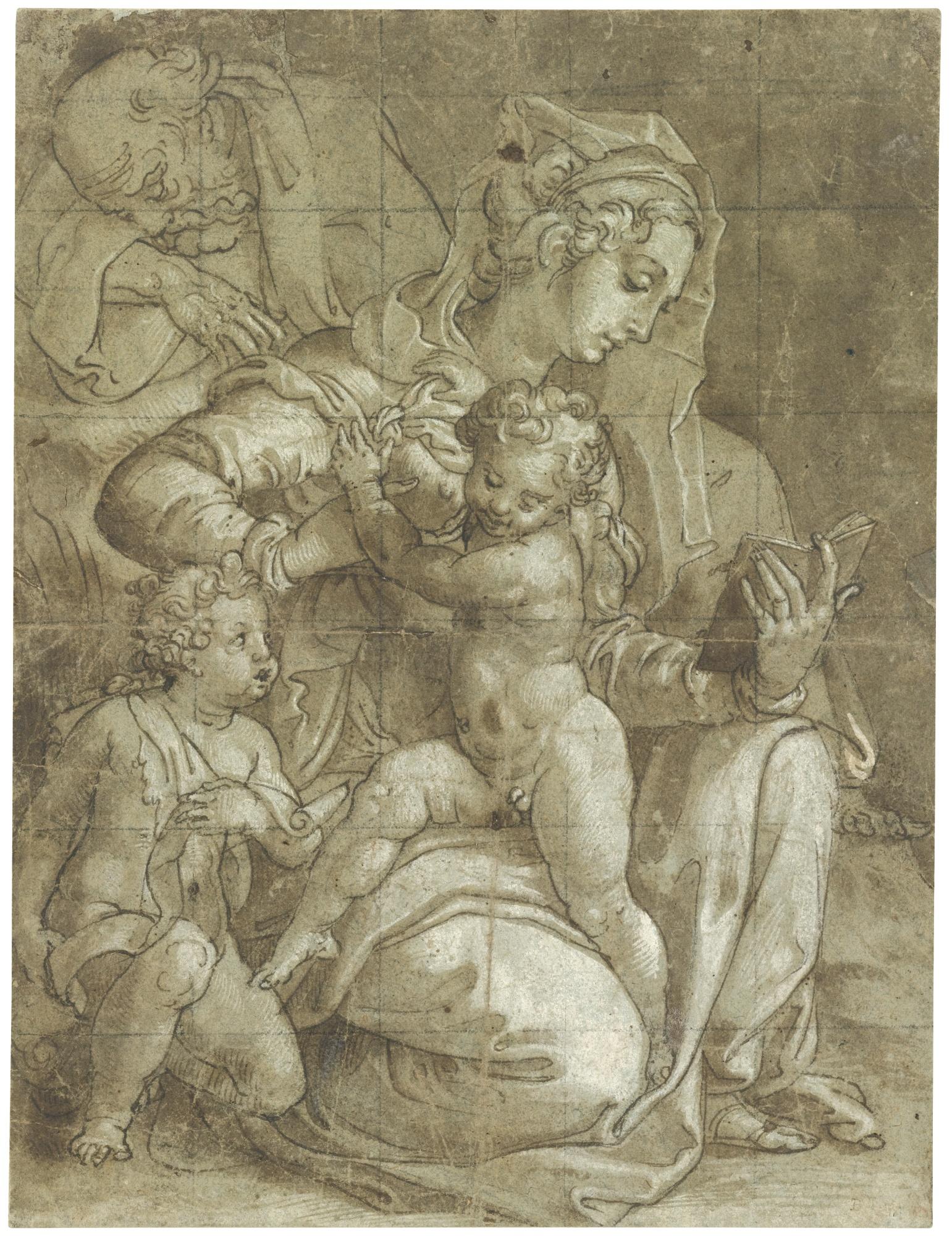 Orazio Samacchini - The Holy Family And The Infant Saint John