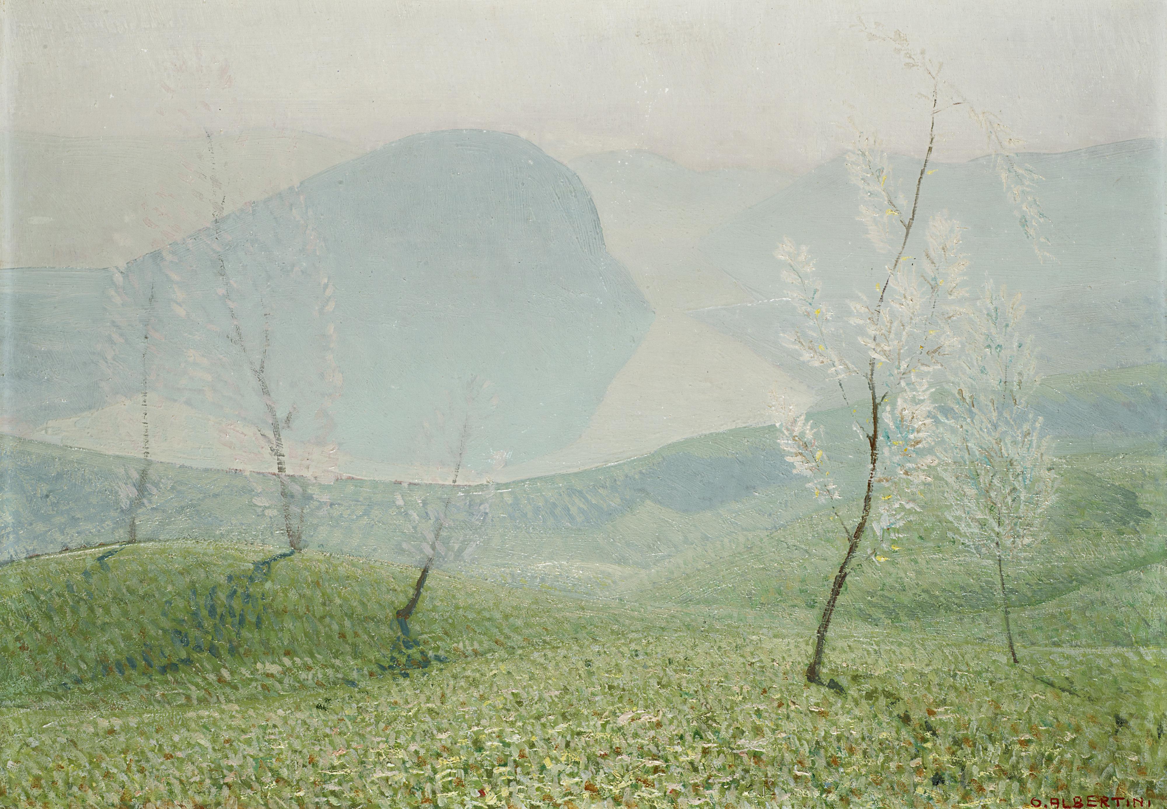 Oreste Albertini - Lago di Lugano visto dalla Sighignola