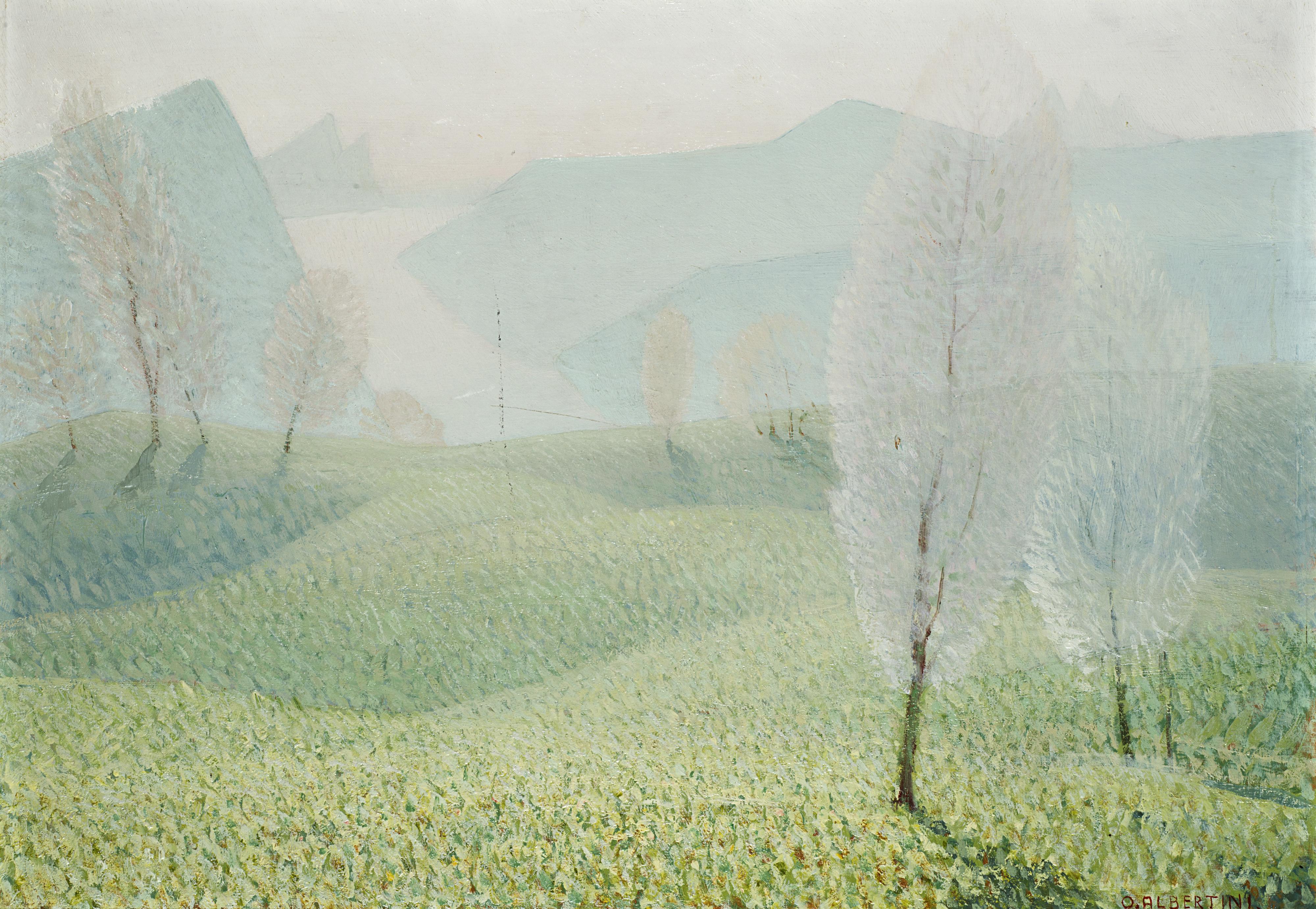 Oreste Albertini - Lago di Lugano visto dalla Sighignola