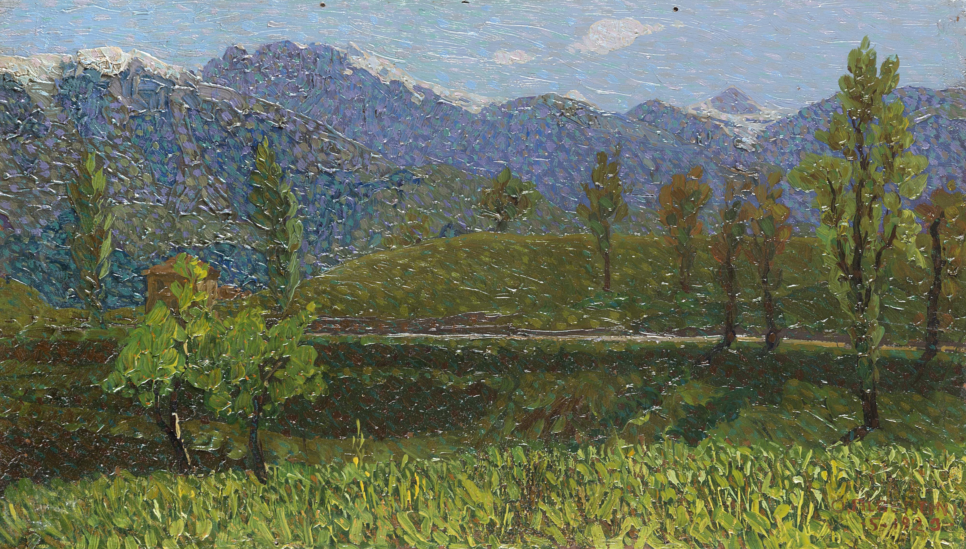 Oreste Albertini - Paesaggio prealpino