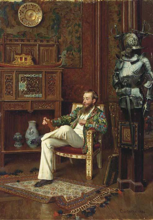 Oreste Cortazzo - Graf Micha Tyszkiewicz in his kunst und wunderkammer