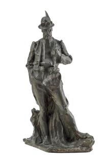 Oreste Labò - Cesare Battisti in divisa da Alpino