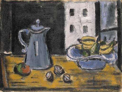 Orfeo Tamburi - Natura morta alla finestra