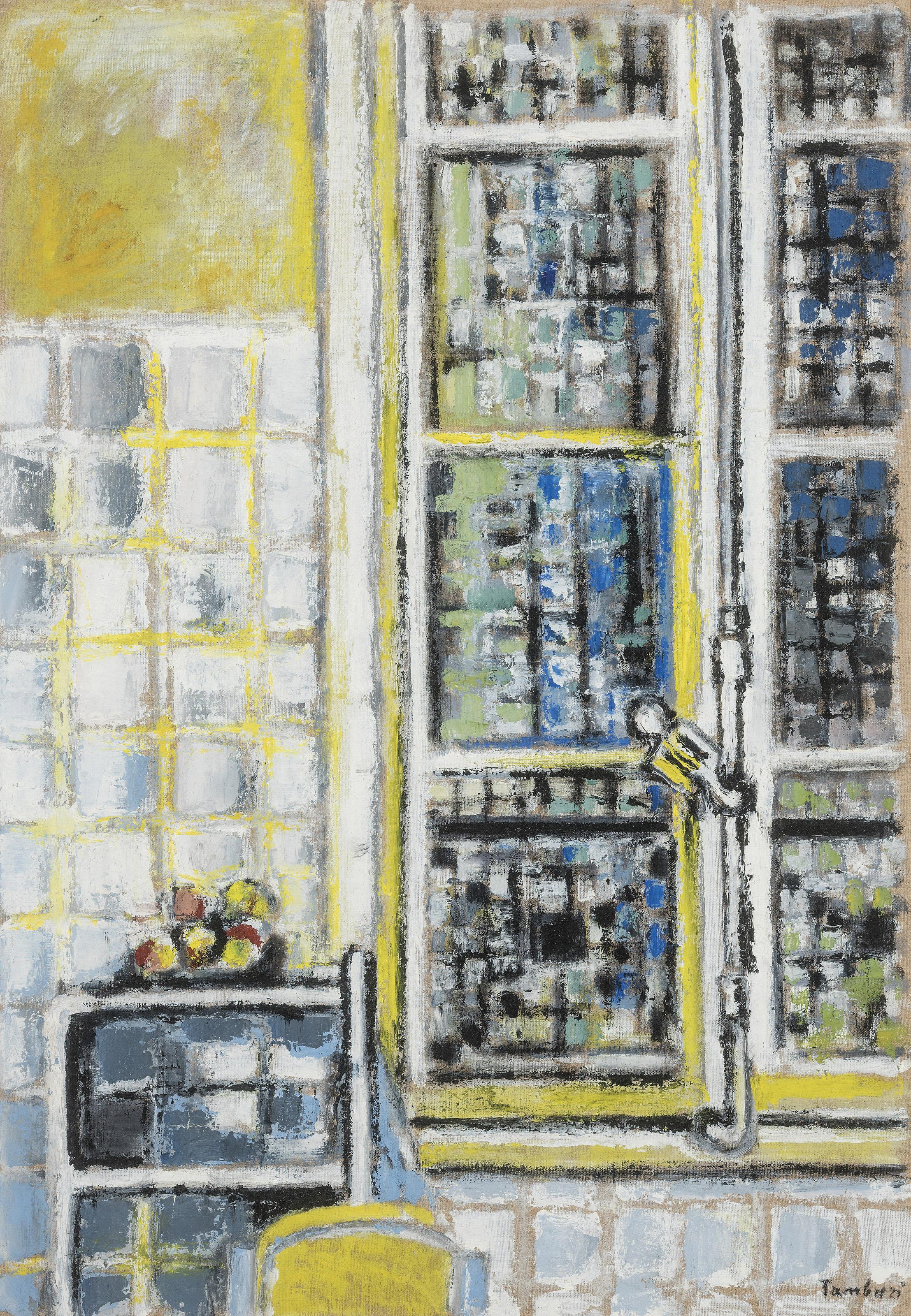 Orfeo Tamburi - Natura morta alla finestra