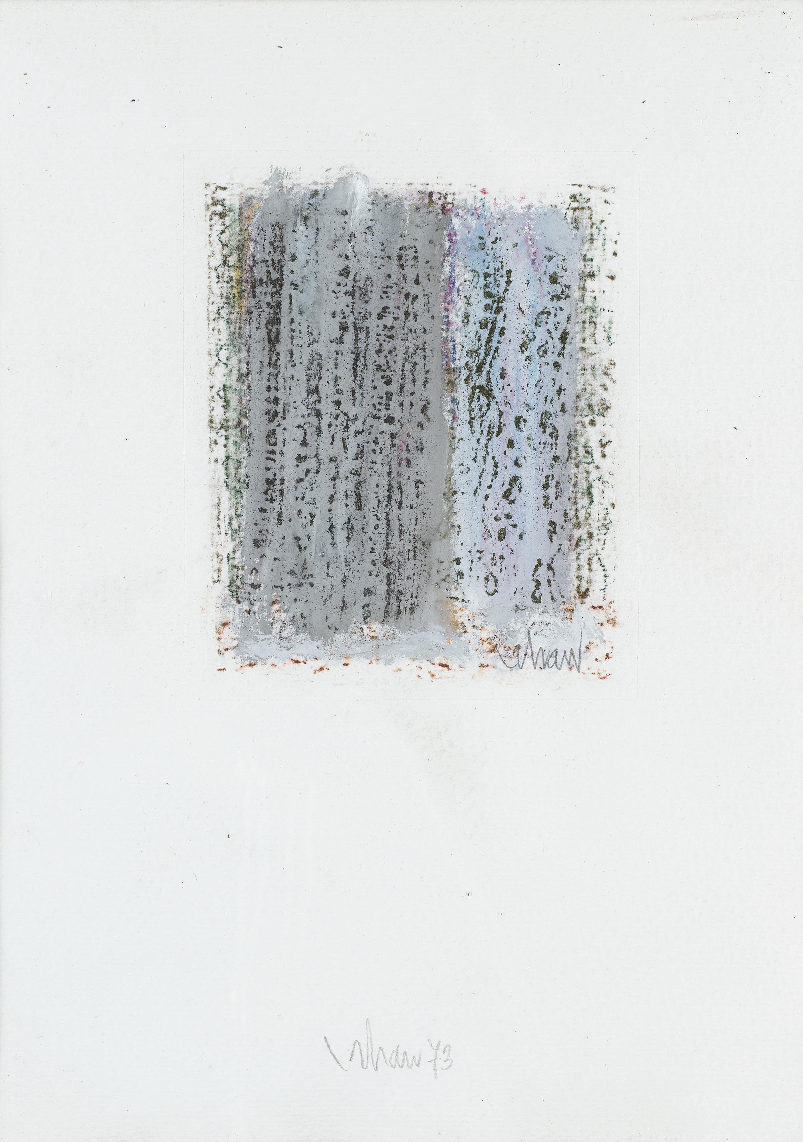 Orhan Peker - La Série Des Arbresorhan Peker ; La Série Des Arbres ; Three Works On Paper, Two Are Signed And Dated 73 Lower Right ; Oil On Paper
