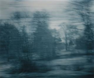 Ori Gersht - Untitled 1 to 5 (A Train Journey from Cracow to Auschwitz), de la série \'White Noise\', Pologne, 1999-2000