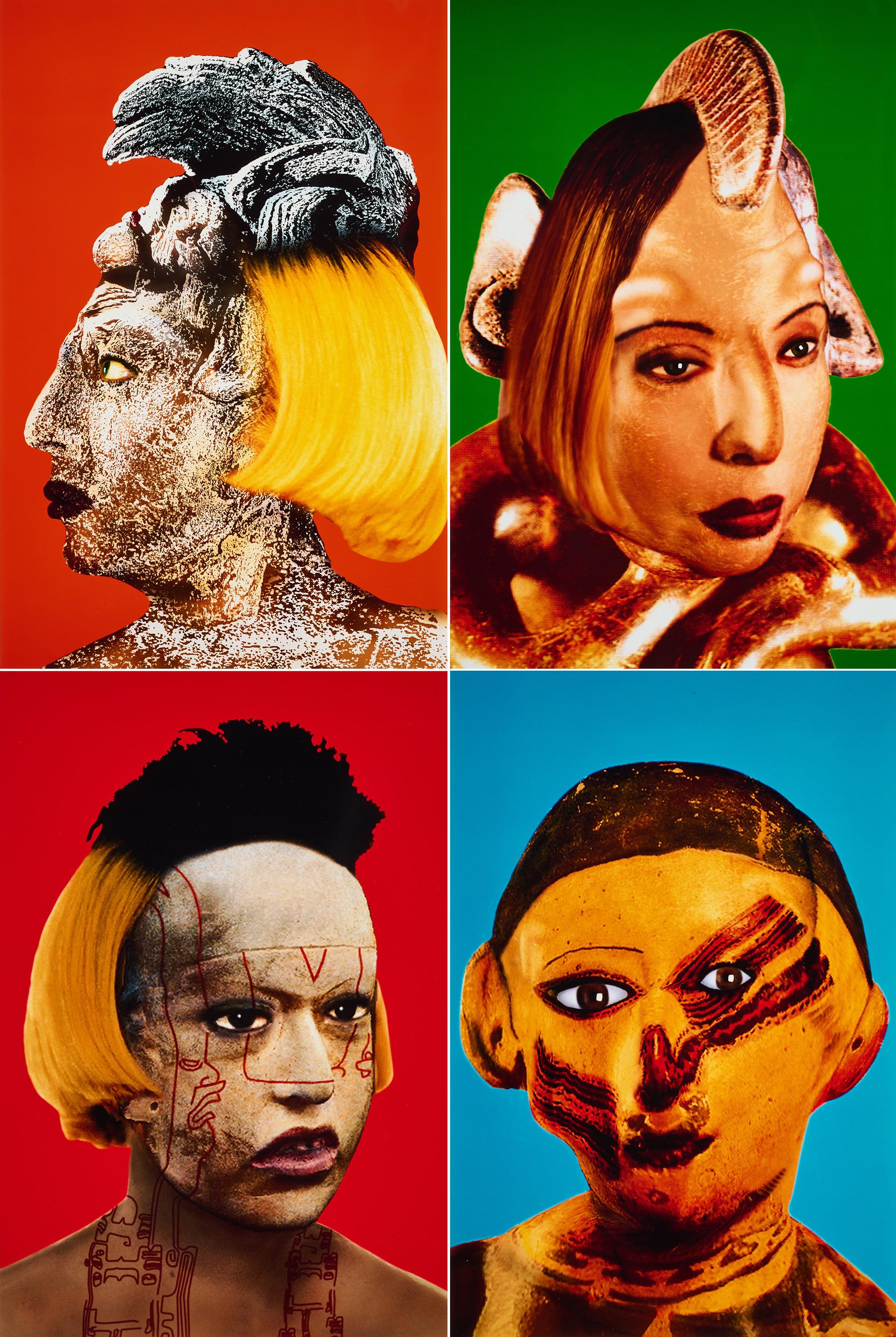 Orlan - Refiguration - Selfhybridation no 1, no 3, no 17 und no 28.