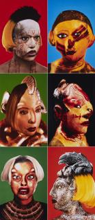 Orlan - Refiguration - Selfhybridation no 1, no 3, no 4, no 9, no 17 und no 28.