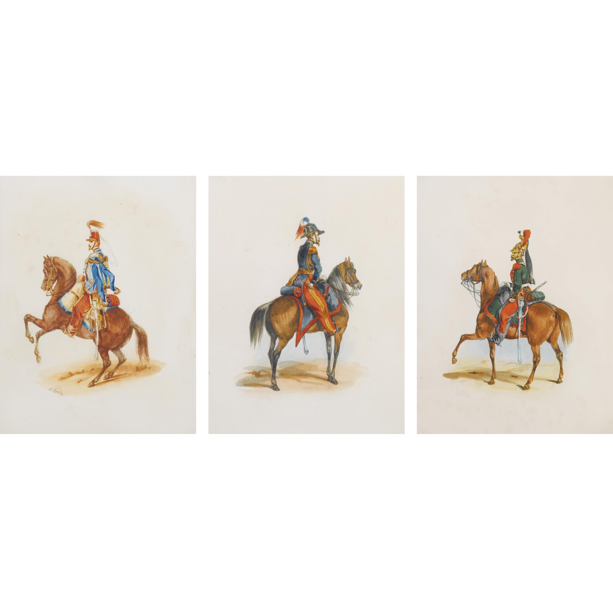 Orlando Norie - Mounted French Military Officers: 30 Works