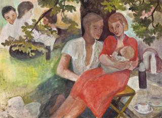 Orovida Camille Pissarro - A family picnic