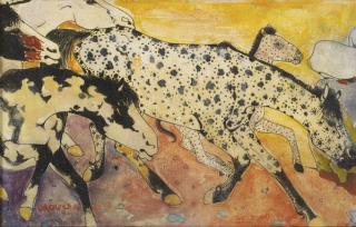 Orovida Camille Pissarro - Running foals