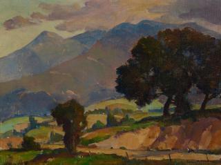 Orrin A. White - California Landscape 12 x 16 in. framed 18 3/4 x 22 3/4 in.