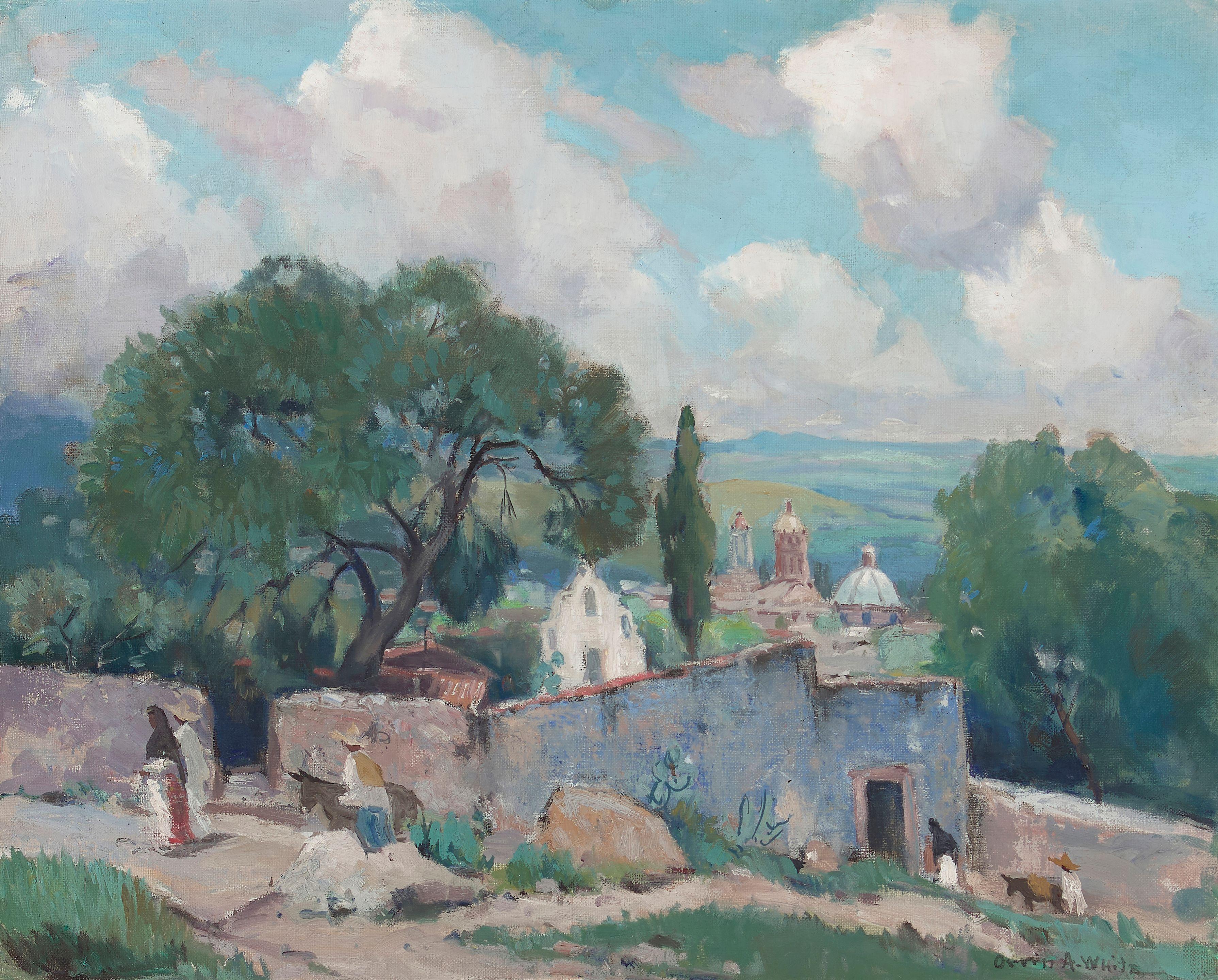 Orrin A. White - Mission Landscape 16 x 20 in. framed 23 1/4 x 27 1/4 in.