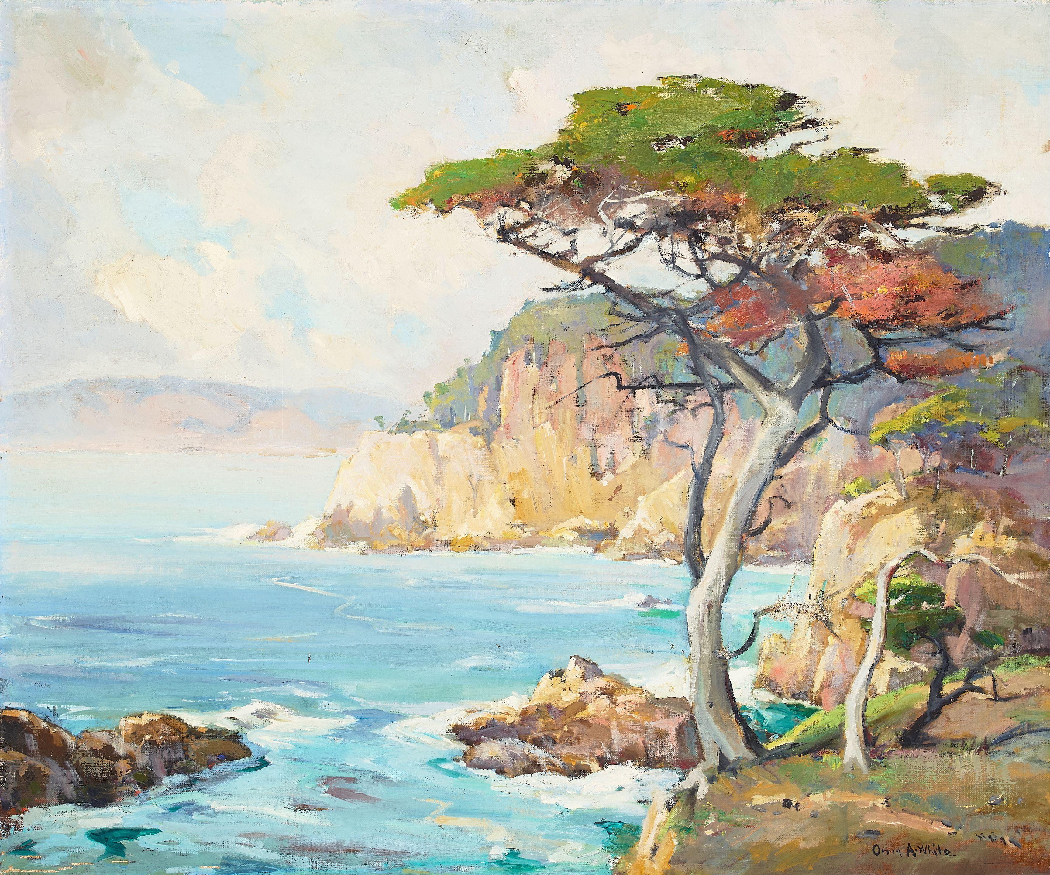 Orrin A. White - Monterey Landscape 25 x 30 in. unframed