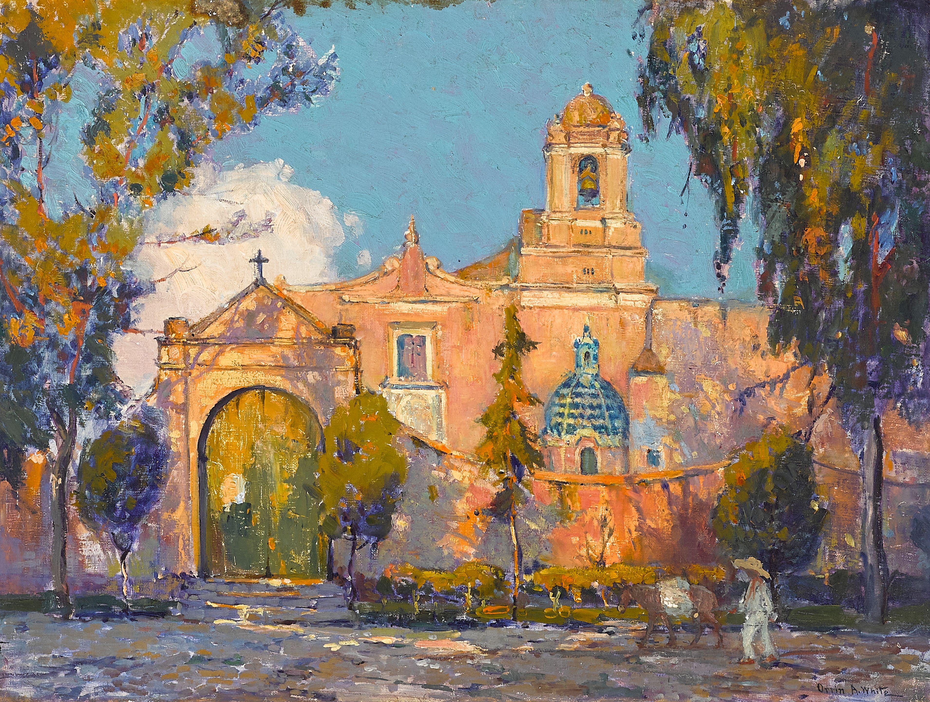 Orrin A. White - The Blue Dome, The Old Church of Churubusco, environs of Mexico City